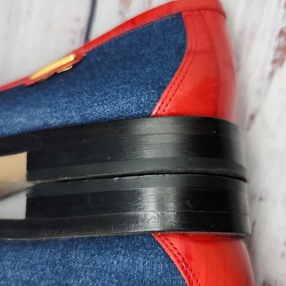 ESCADA | Rare Vintage Denim Moccasin Loafers Size 6 - Picture 11 of 11